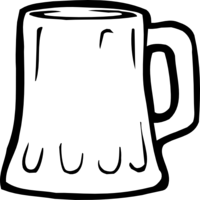 Beer-mug-black-and-white-stencil
