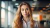 Young-businesswoman-illustration-ai-generative-free-photo